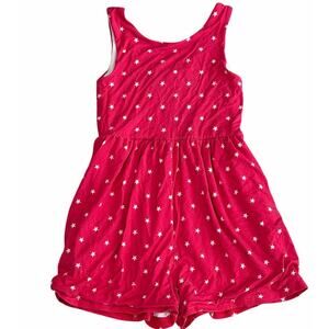 SWEETHONEY Girls Red Star Romper Size 8y